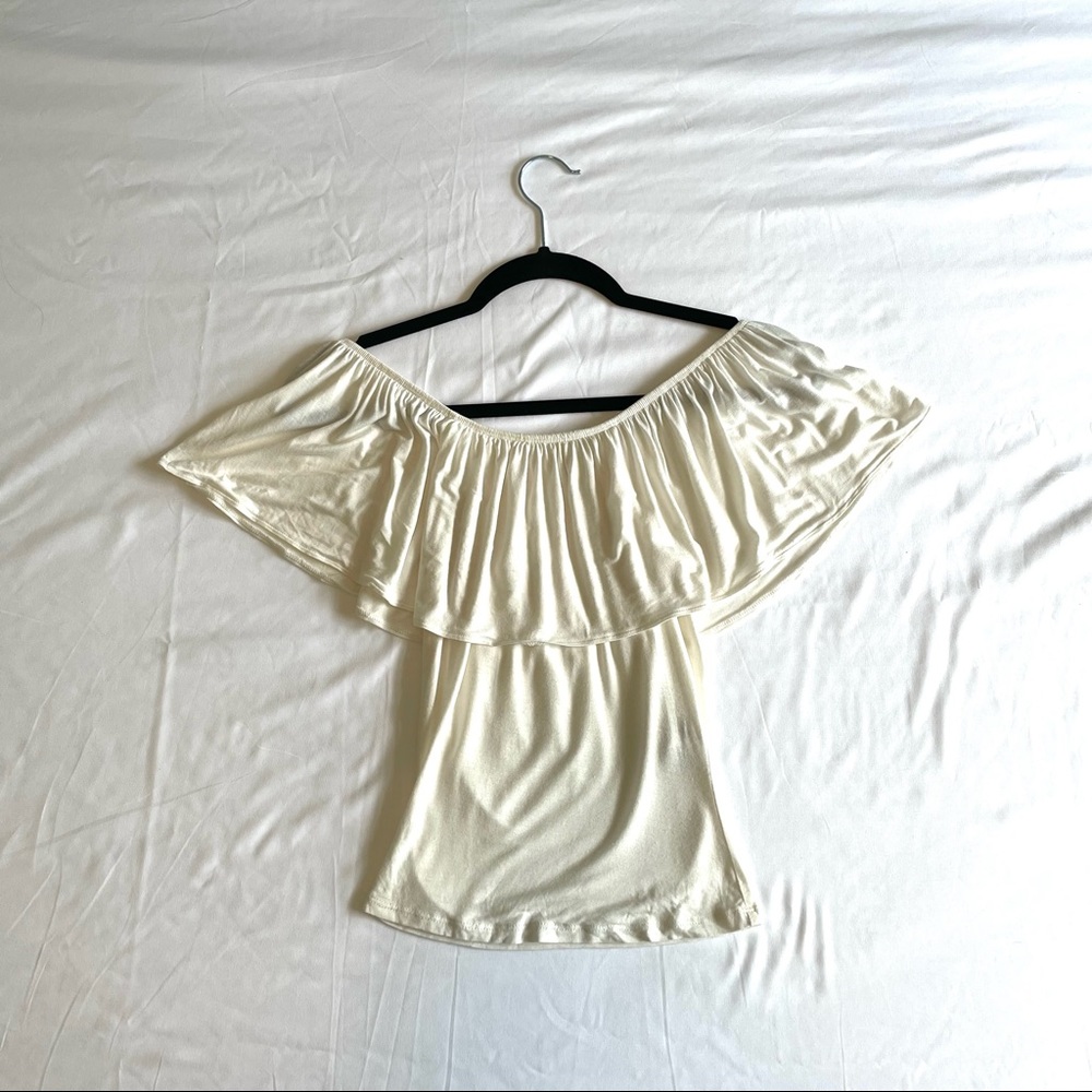 Garage Off the Shoulder Top